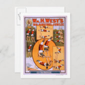Das Poster des Big Minstrel JubileeGymnasts des We Postkarte (Vorne/Hinten)