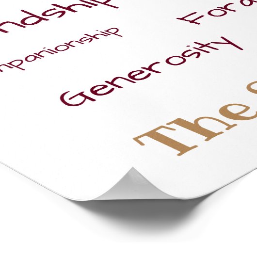 Das Poster des Lebens (Ecke)