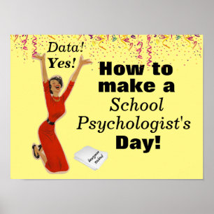 Das Poster des Psychologen der Happy School