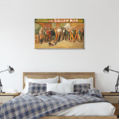 Das Poster des Squaw Man Western Theater Leinwanddruck (Insitu (Schlafzimmer))