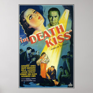 Das Poster des Vintagen Horrors Death Kiss