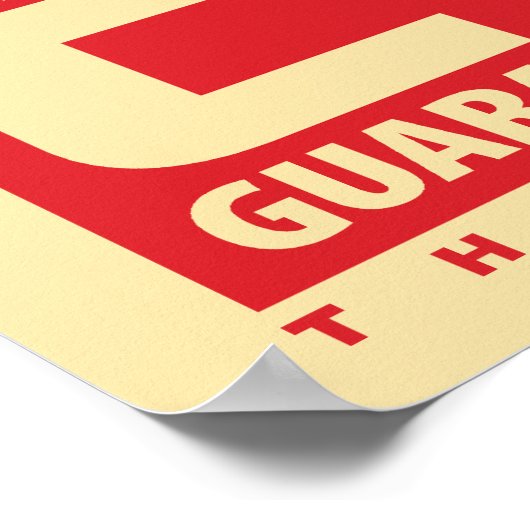 Das Poster des Volkssaubers (Ecke)