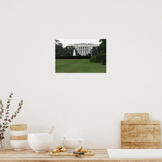 Das Poster des Weißen Hauses (Küche)