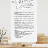 Das Poster des Wortes Mines (Küche)