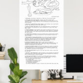 Das Poster des Wortes Mines (Heimbüro)