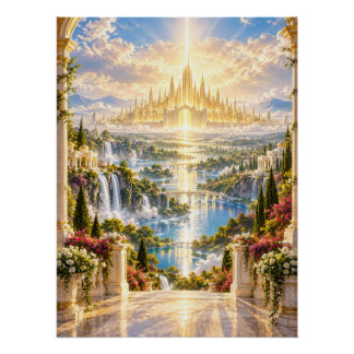 Das Poster 'Die Stadt des Lichts' 20x26