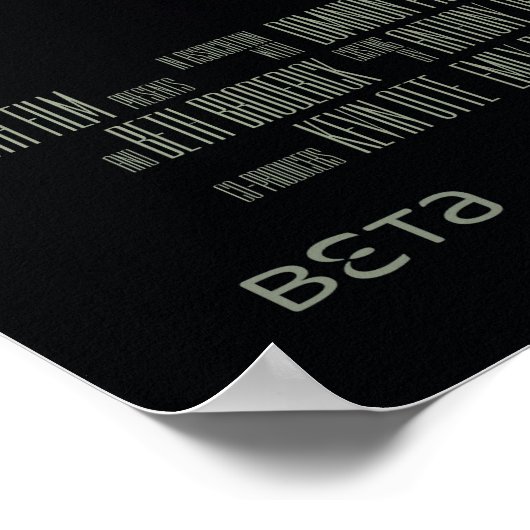 Das Poster "Frau des Reinheitsfalles" (Ecke)