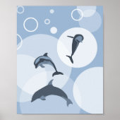 Das Poster für die spielerisch-blaue Welle von Del (Vorne)