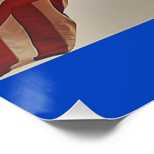 Das Poster "Gott segne Amerika" (Ecke)