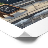 Das Poster 'The Snowy Shelf' (Ecke)