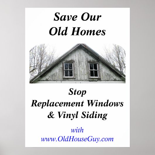 Das Poster unserer alten Zuhause rette (Vorne)