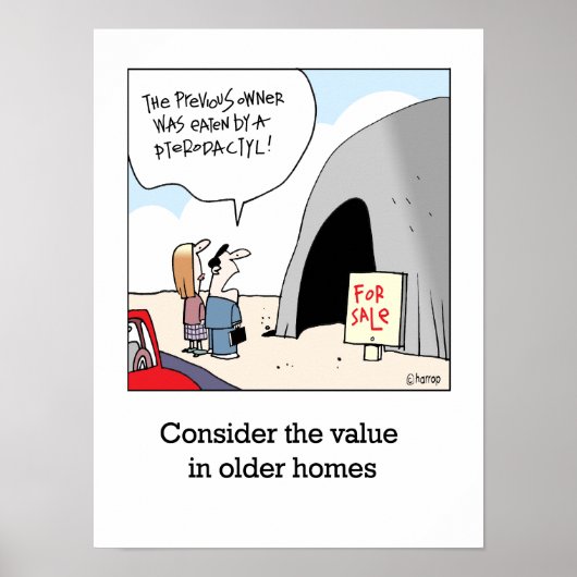 Das Poster Wert in älteren Zuhause (Vorne)