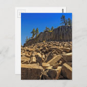 Das postpile Nationaldenkmal des Teufels Postkarte (Vorne/Hinten)