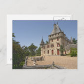 Das prächtige Chateau de Pressac und der Garten Postkarte (Vorne/Hinten)