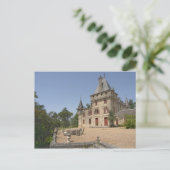 Das prächtige Chateau de Pressac und der Garten Postkarte (Stehend Vorderseite)