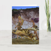 Das prähistorische Leben. Karte (Vorderseite)