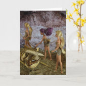 Das prähistorische Leben. Karte (Gelbe Blume)