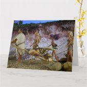 Das prähistorische Leben. Karte (Gelbe Blume)