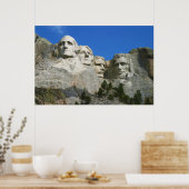Das Präsidialdenkmal des Berges Rushmore Poster (Küche)