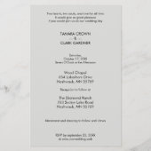 Das preisgünstige Luxus-Chic-Foto für Hochzeiten (Rückseite)