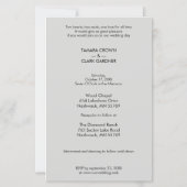 Das preisgünstige Luxus-Chic-Foto für Hochzeiten (Rückseite)