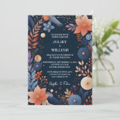 Das preiswerte Outdoor-Hochzeitsangebot der Marine Einladung (Stehend Vorderseite)