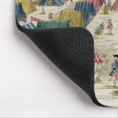 Das preussische Armee-Lager, gezeichnet vom Leben Mousepad (Ecke)