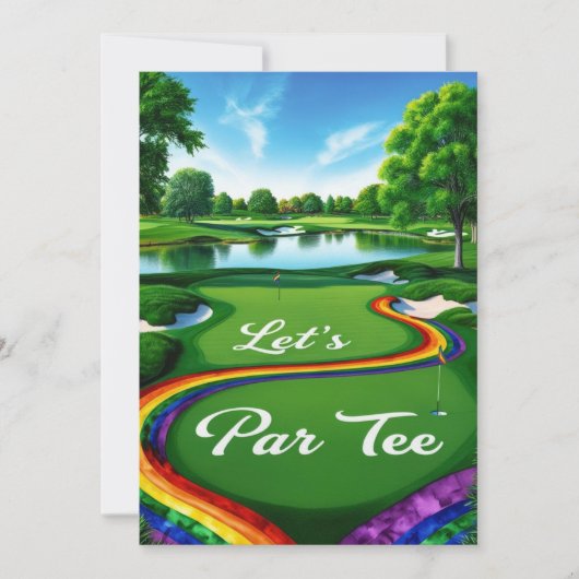 Das Pride Golf Turnier für Golfer Einladung (Vorderseite)