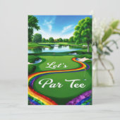 Das Pride Golf Turnier für Golfer Einladung (Stehend Vorderseite)