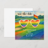 Das Pride Golf Turnier für Golfer Save The Date (Vorne/Hinten)