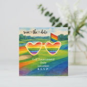 Das Pride Golf Turnier für Golfer Save The Date (Stehend Vorderseite)
