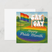 Das Pride Golf Turnier für Golfer Save The Date (Vorne/Hinten)