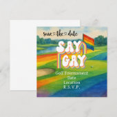 Das Pride Golf Turnier für Golfer Save The Date (Vorne/Hinten)