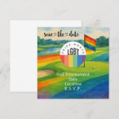 Das Pride Golf Turnier für Golfer Save The Date (Vorne/Hinten)