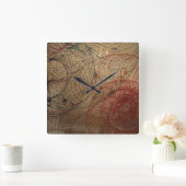 "Das Primärlicht" von Ramona Dumitrescu Quadratische Wanduhr (Zuhause)