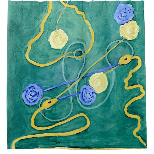 Das Primordiale Chaos von Hilma af Klint Duschvorhang (Vorderseite)