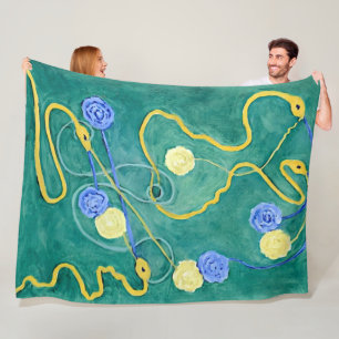 Das Primordiale Chaos von Hilma af Klint Fleecedecke