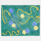 Das Primordiale Chaos von Hilma af Klint Fleecedecke (Vorderseite (Horizontal))