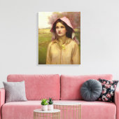 Das Primrose-Mädchen Leinwanddruck (Insitu (Wohnzimmer))