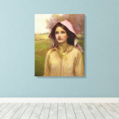 Das Primrose-Mädchen Leinwanddruck (Insitu (Holzboden))