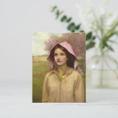 Das Primrose-Mädchen Postkarte (Stehend Vorderseite)