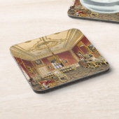 Das private Wohnzimmer der Königin, Windsor Getränkeuntersetzer (Linke Seite)