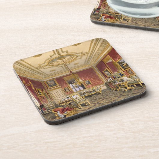 Das private Wohnzimmer der Königin, Windsor Getränkeuntersetzer (Linke Seite)