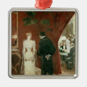 Das Privatgespräch, 1904 Silbernes Ornament (Vorne)