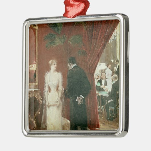 Das Privatgespräch, 1904 Silbernes Ornament (Links)