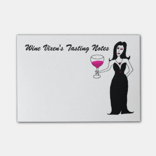 Das Probieren-Anmerkungen Weinvixens Post-it Klebezettel