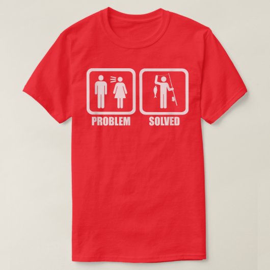 Das Problem der Fischerei unter der Flagge T-Shirt (Design vorne)