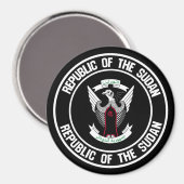 Das Problem der Sudan-Runde Magnet (Vorderseite/Rückseite)