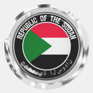 Das Problem der Sudan-Runde Runder Aufkleber