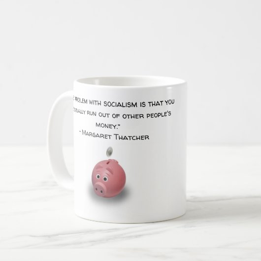 Das Problem des Sozialismus - Tasse Thatcher (Vorderseite Links)